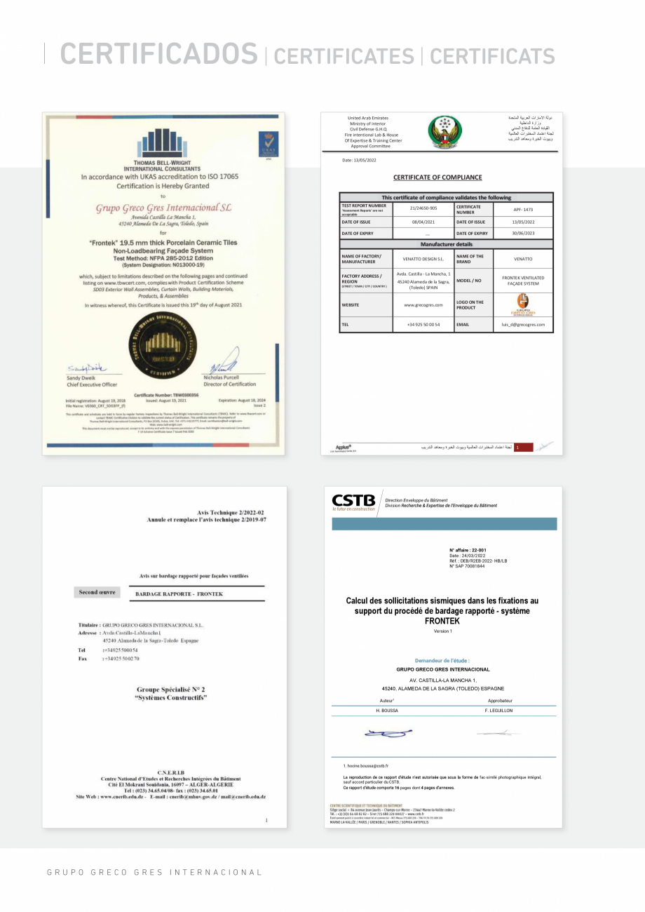Pagina 101 - Catalog produse Frontek Frontek Catalog, brosura Engleza, Franceza, Italiana ancrage
de...