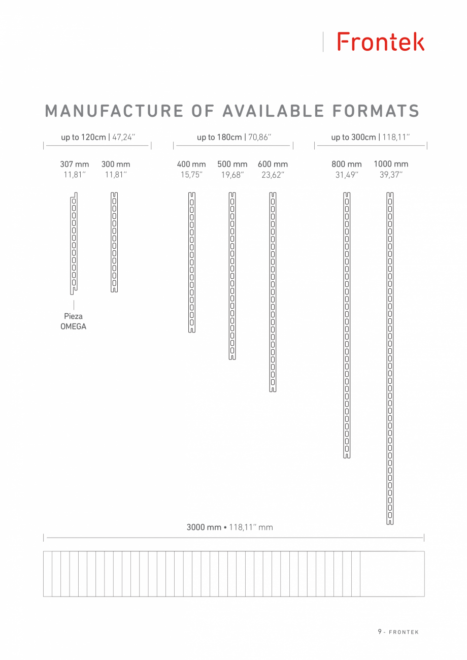 Pagina 9-Catalog - Placi de portelan extrudat Frontek Frontek Catalog, brosura Engleza, Spaniola inaison de...