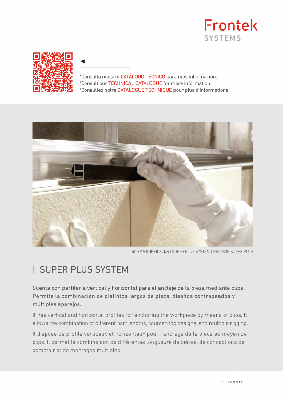 Pagina 11-Catalog - Placi de portelan extrudat Frontek Frontek Catalog, brosura Engleza, Spaniola  of the...