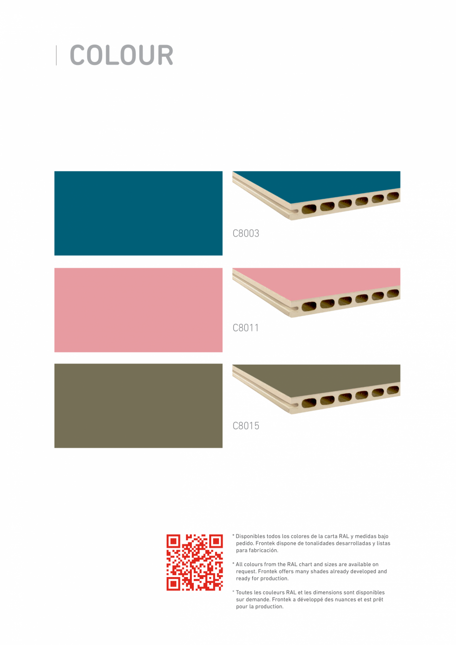 Pagina 27-Catalog - Placi de portelan extrudat Frontek Frontek Catalog, brosura Engleza, Spaniola é long lors...