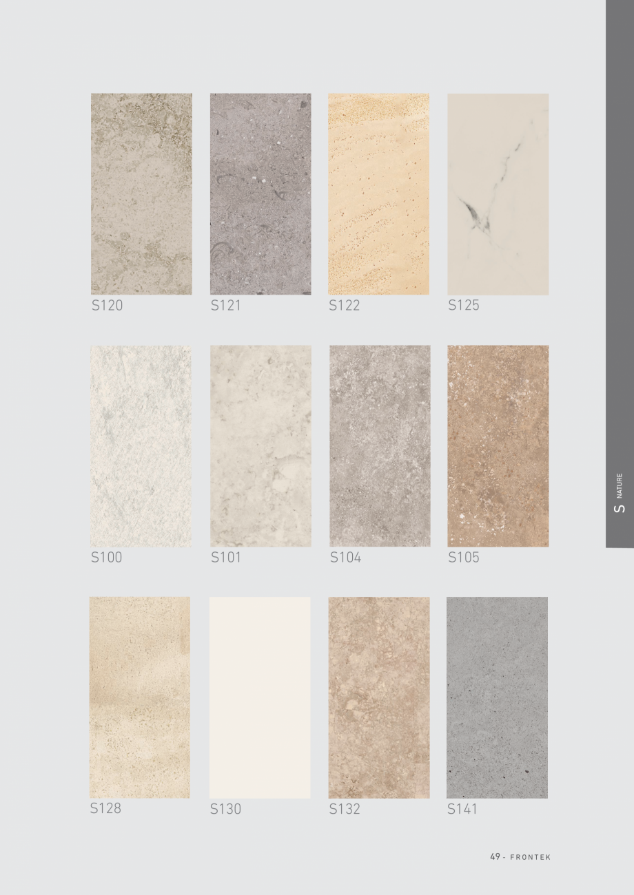 Pagina 50-Catalog - Placi de portelan extrudat Frontek Frontek Catalog, brosura Engleza, Spaniola 