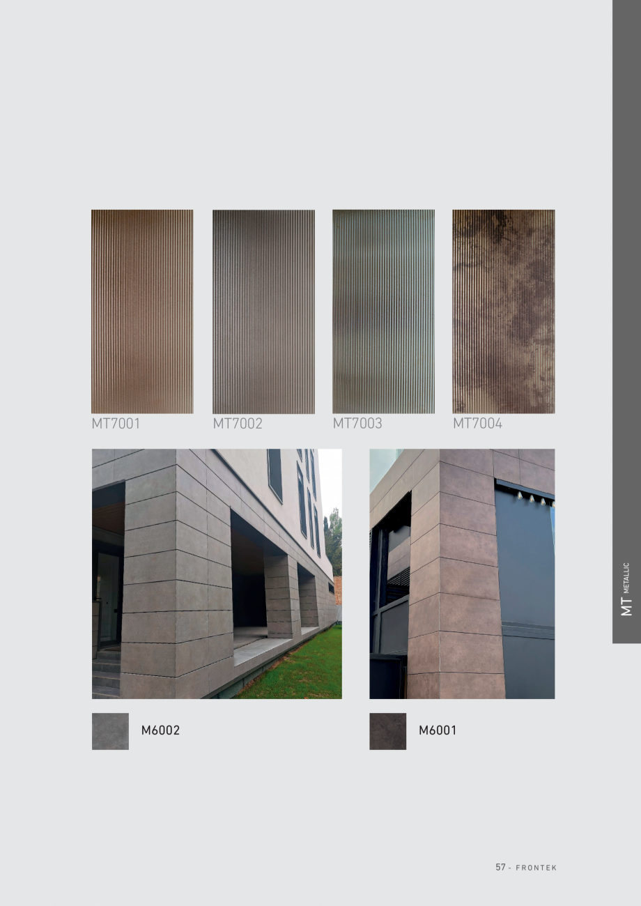 Pagina 58-Catalog - Placi de portelan extrudat Frontek Frontek Catalog, brosura Engleza, Spaniola 