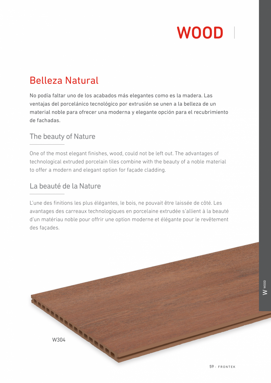 Pagina 60-Catalog - Placi de portelan extrudat Frontek Frontek Catalog, brosura Engleza, Spaniola 