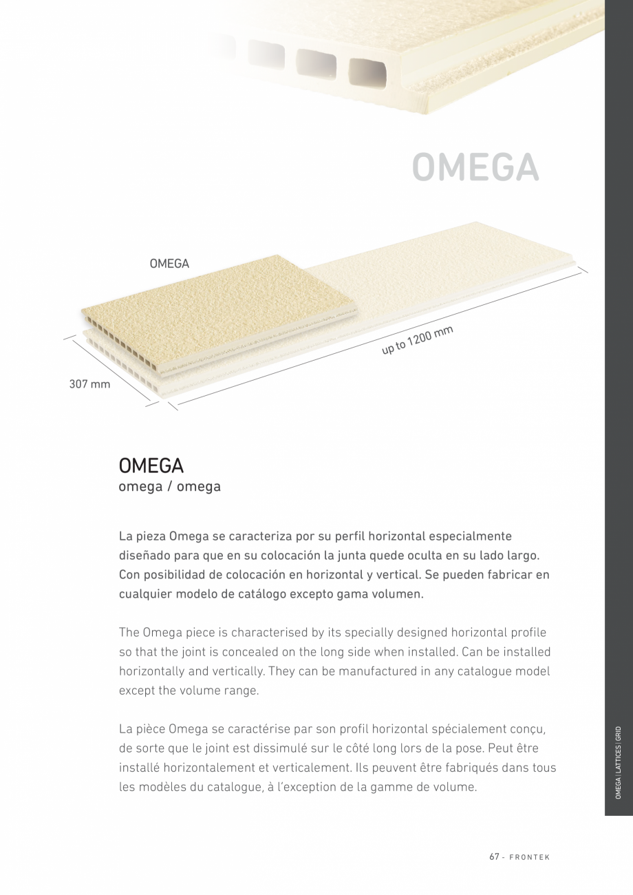 Pagina 68-Catalog - Placi de portelan extrudat Frontek Frontek Catalog, brosura Engleza, Spaniola 