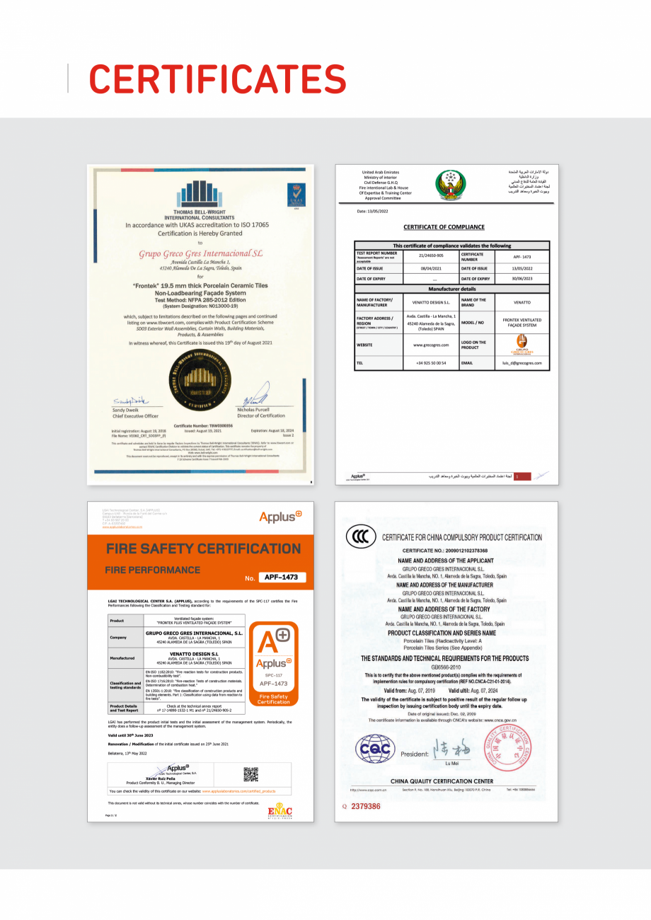 Pagina 77-Catalog - Placi de portelan extrudat Frontek Frontek Catalog, brosura Engleza, Spaniola 