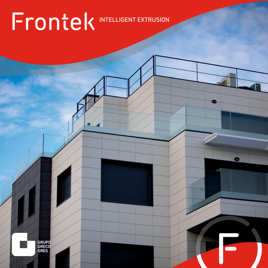 Pagina 1-Colectii placi de portelan extrudat Frontek Frontek Catalog, brosura Engleza, Spaniola |...