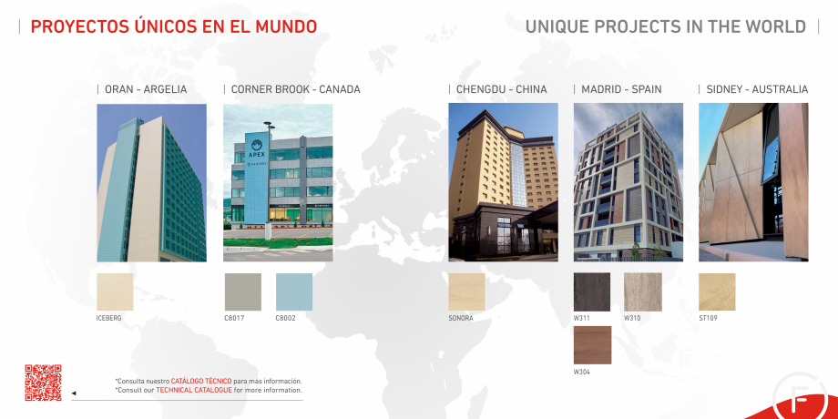 Pagina 5-Colectii placi de portelan extrudat Frontek Frontek Catalog, brosura Engleza, Spaniola ical guides...