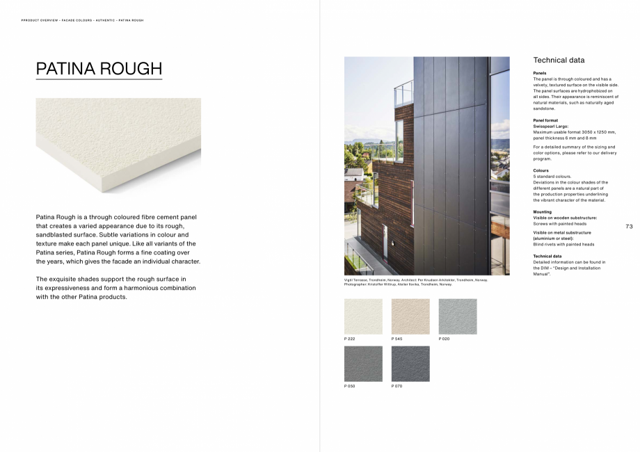 Pagina 37- Fatada ventilata din fibrociment SWISSPEARL SWISSPEARL Catalog, brosura Engleza t employees
are...