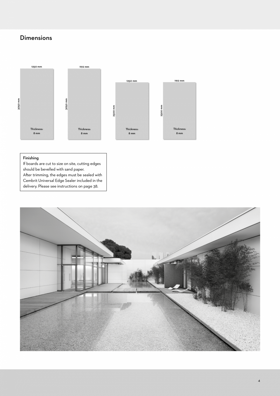 Pagina 4 - Instalarea panourilor din fibrociment pentru fatade ventilate CEMBRIT Cover, Solid,...