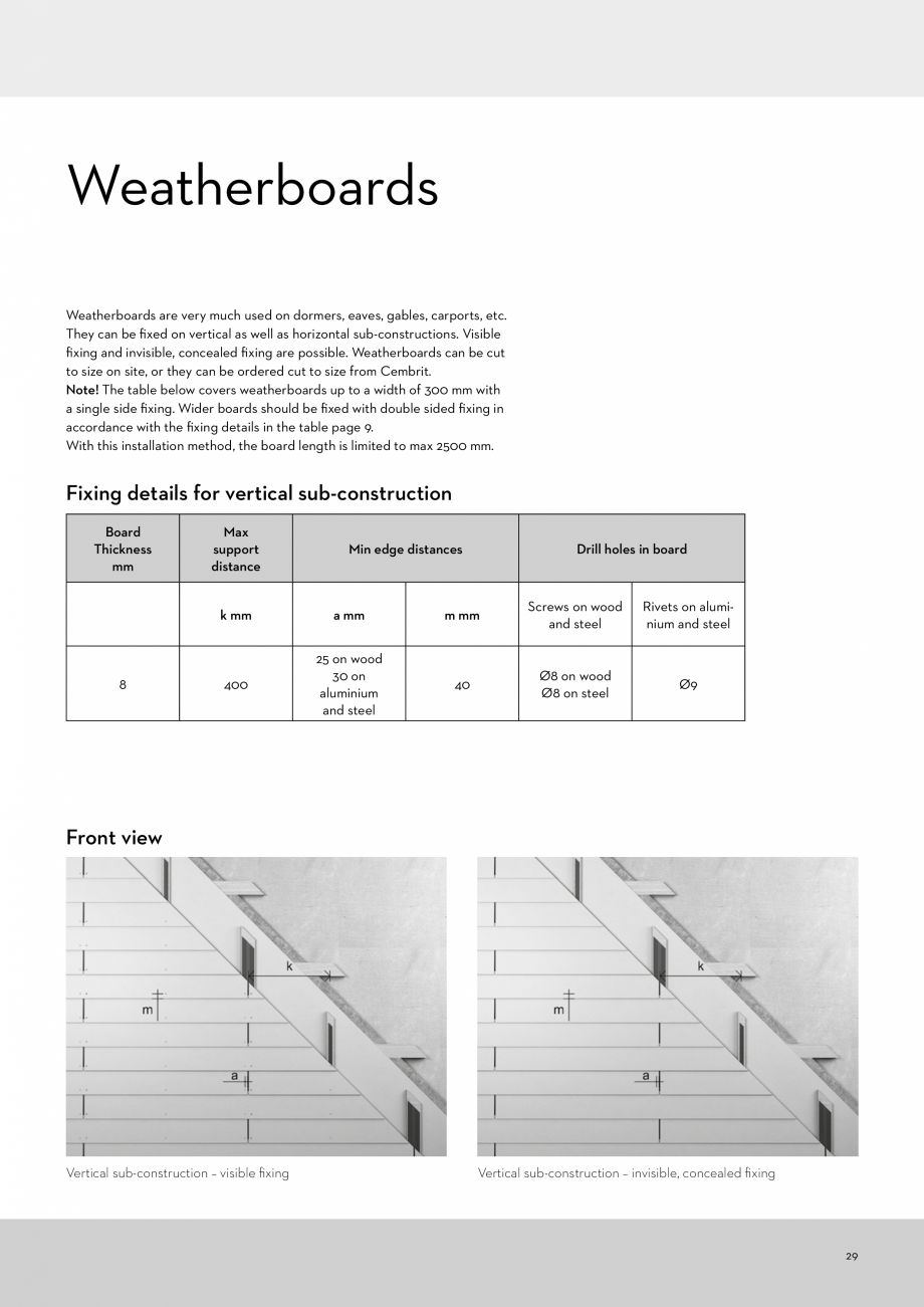 Pagina 29 - Instalarea panourilor din fibrociment pentru fatade ventilate CEMBRIT Cover, Solid,...