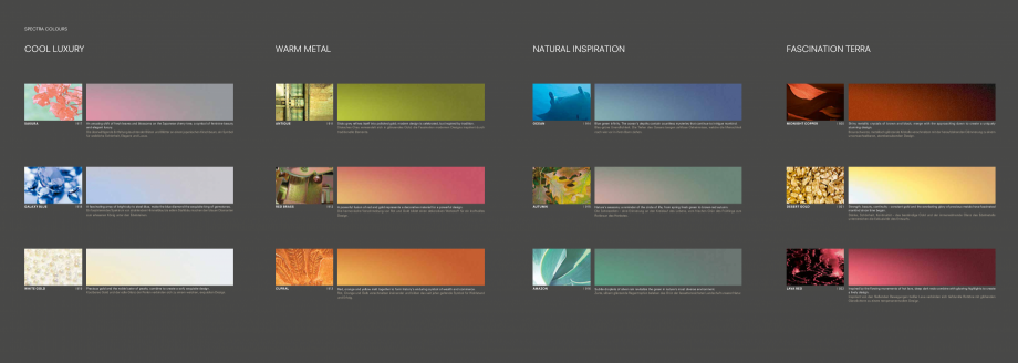 Pagina 2-Nuante de culori pentru panouri compozite ALUCOBOND Fisa tehnica Engleza, Germana  Schnee, der die...