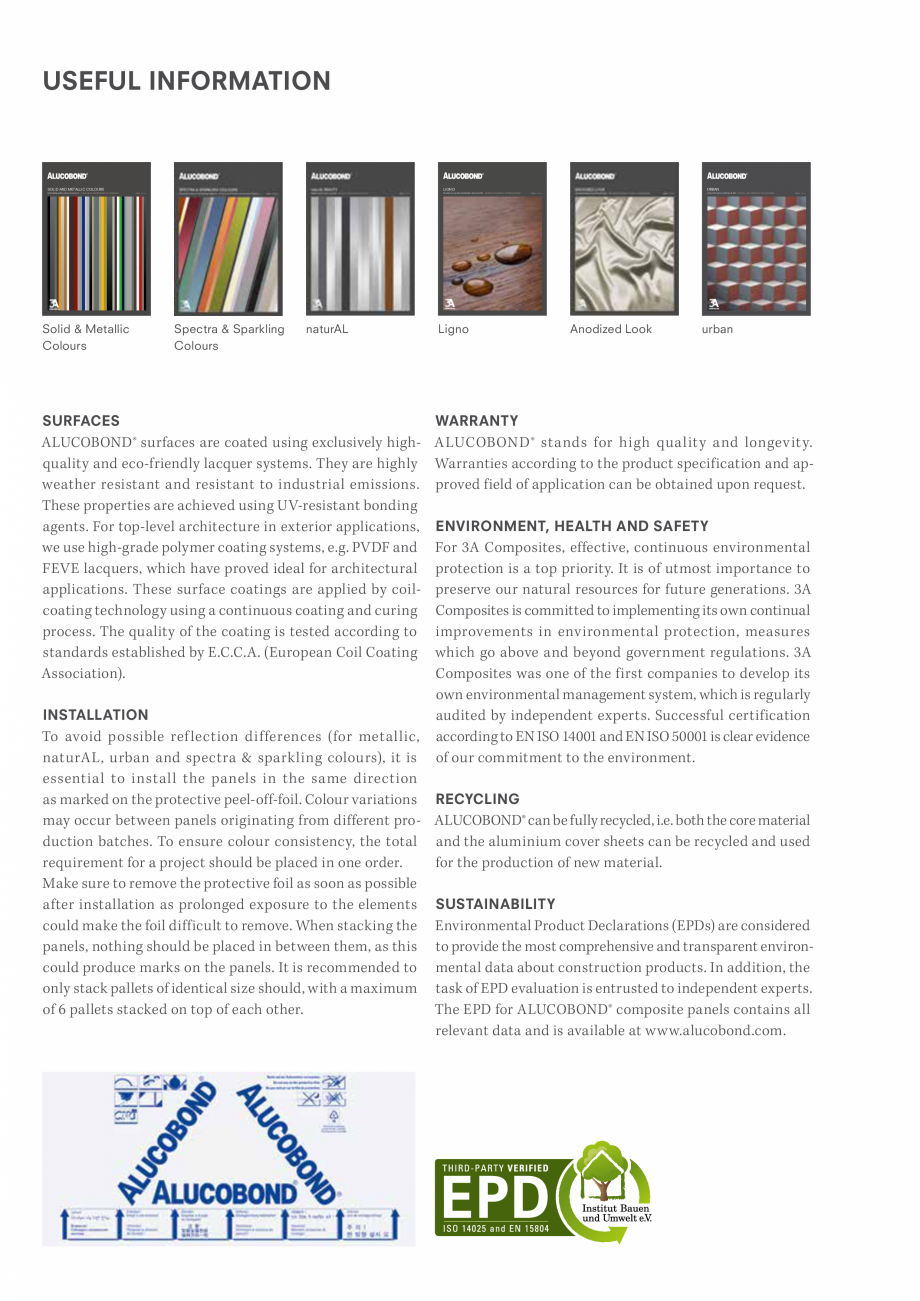 Pagina 7-Prezentare generala - Panouri compozite din aluminiu ALUCOBOND ALUCOBOND® A2 Catalog, brosura...