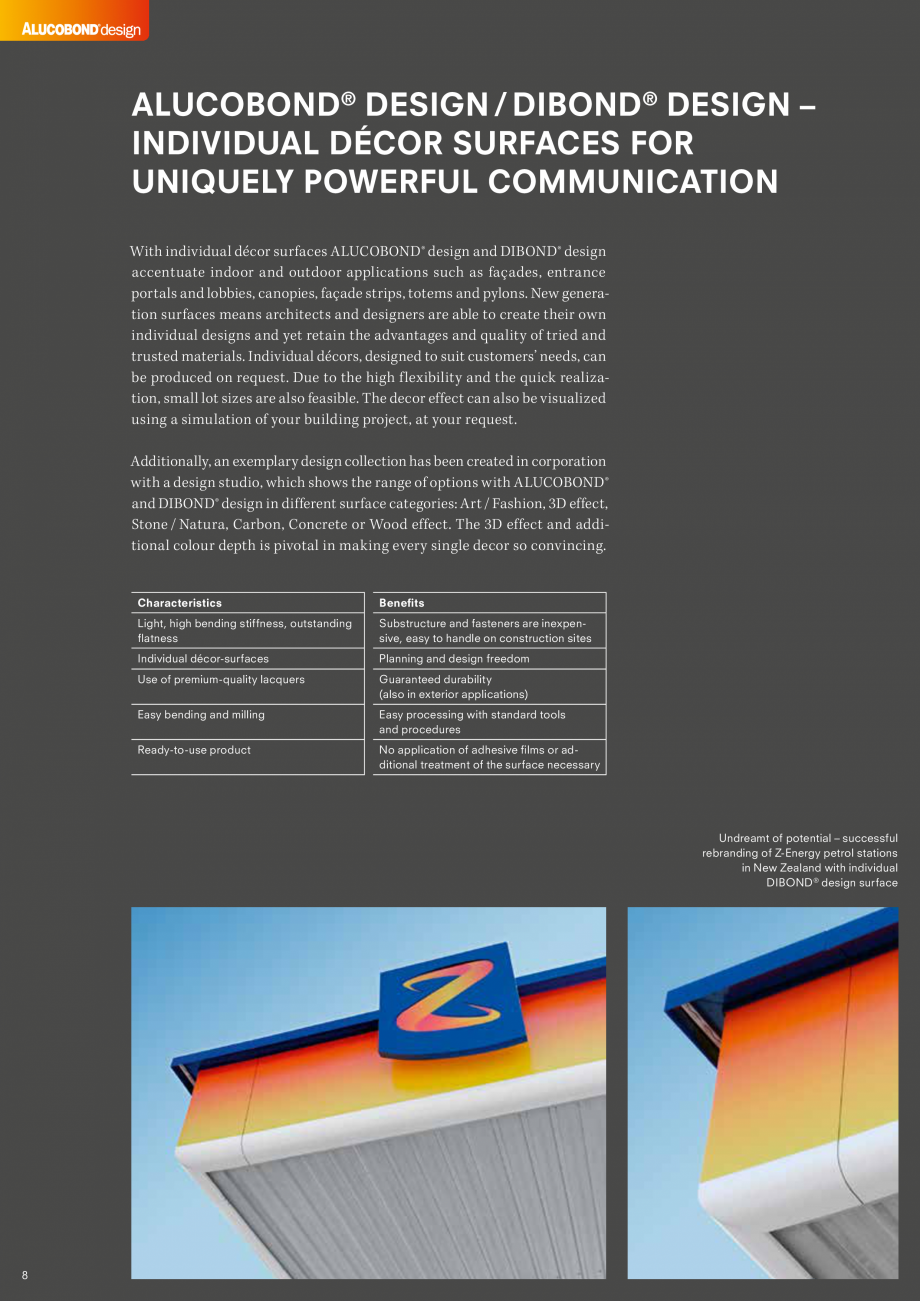 Pagina 8-Exemple utilizare - Panouri compozite din aluminiu ALUCOBOND ALUCOBOND® A2 Catalog, brosura...