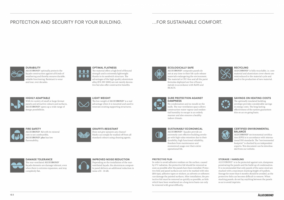 Pagina 25-Fatade realizate cu panourile compozite din aluminiu ALUCOBOND ALUCOBOND® A2 Catalog, brosura...