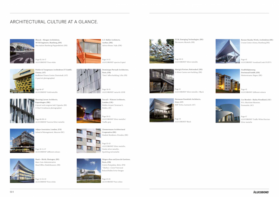 Pagina 26-Fatade realizate cu panourile compozite din aluminiu ALUCOBOND ALUCOBOND® A2 Catalog, brosura...