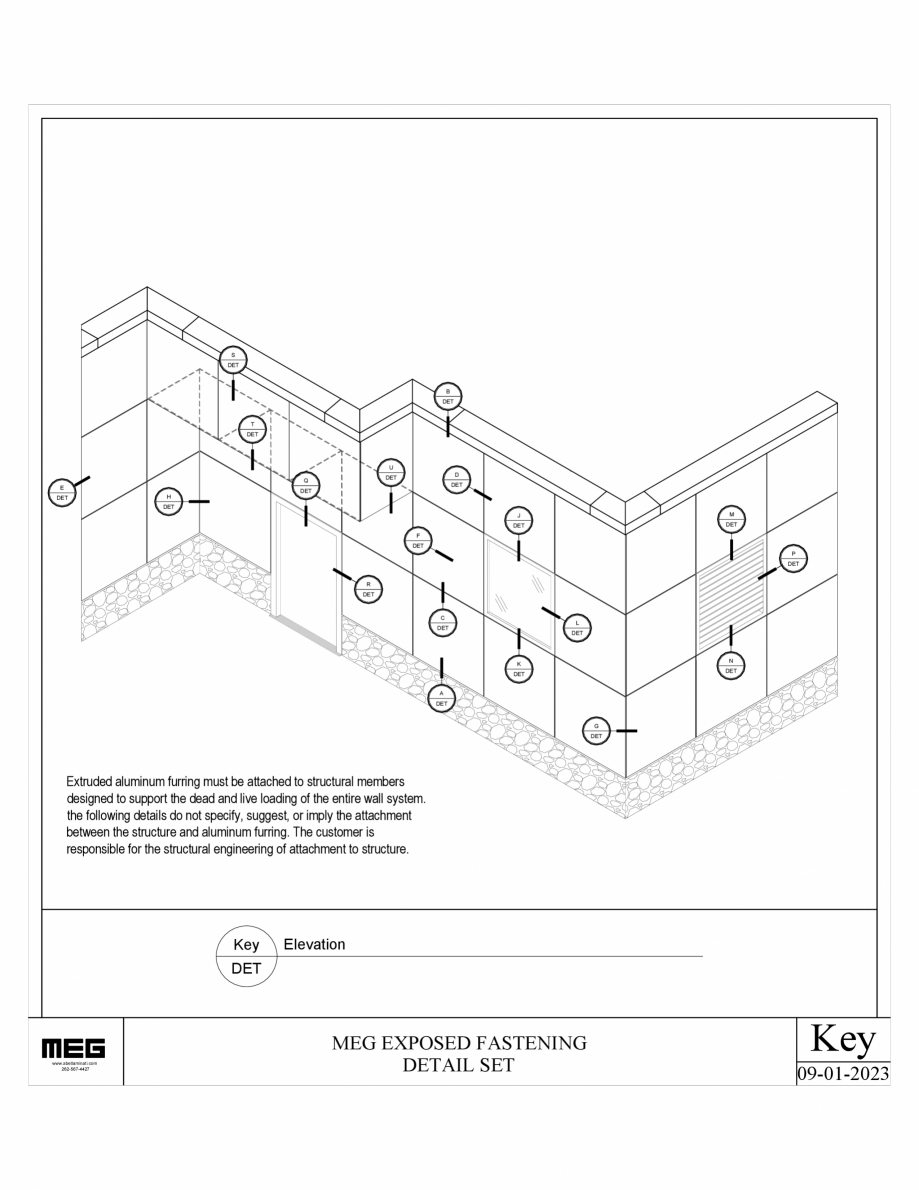 Pagina 1 - CAD-PDF Montaj panouri HPL compact MEG fatada ventilata_prindere vizibila GPLAST EN ABET ...