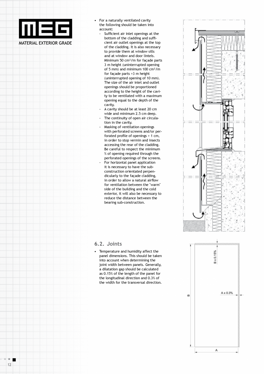 Pagina 14-Placi HPL compact fatade MEG_GEPLAST ABET LAMINATI Specificații tehnice Engleza ineration of its...
