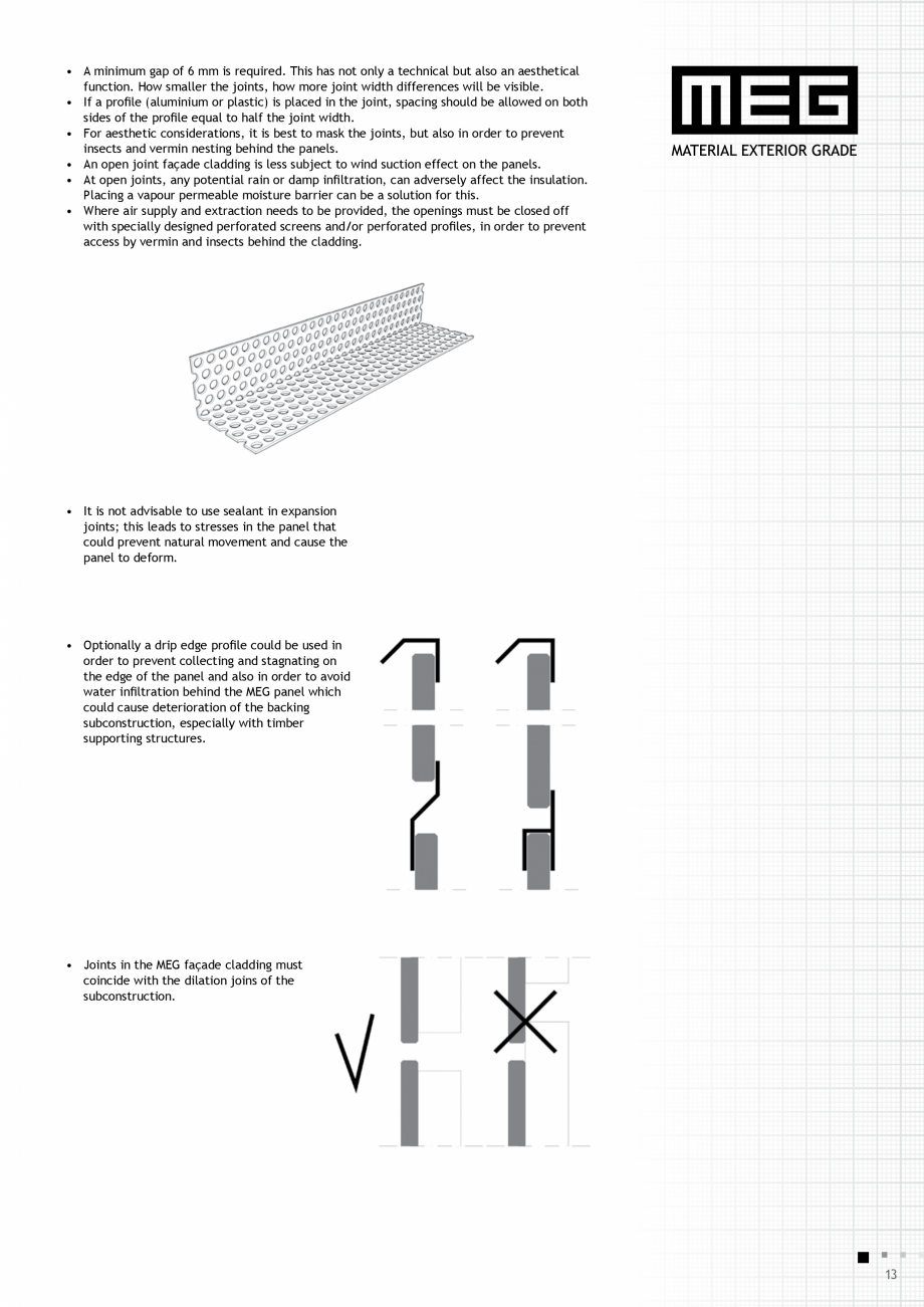 Pagina 15-Placi HPL compact fatade MEG_GEPLAST ABET LAMINATI Specificații tehnice Engleza f the stack.
•...
