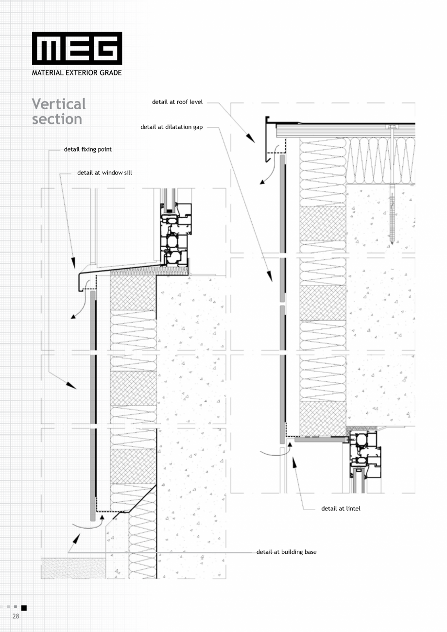 Pagina 30-Placi HPL compact fatade MEG_GEPLAST ABET LAMINATI Specificații tehnice Engleza  joint, spacing...