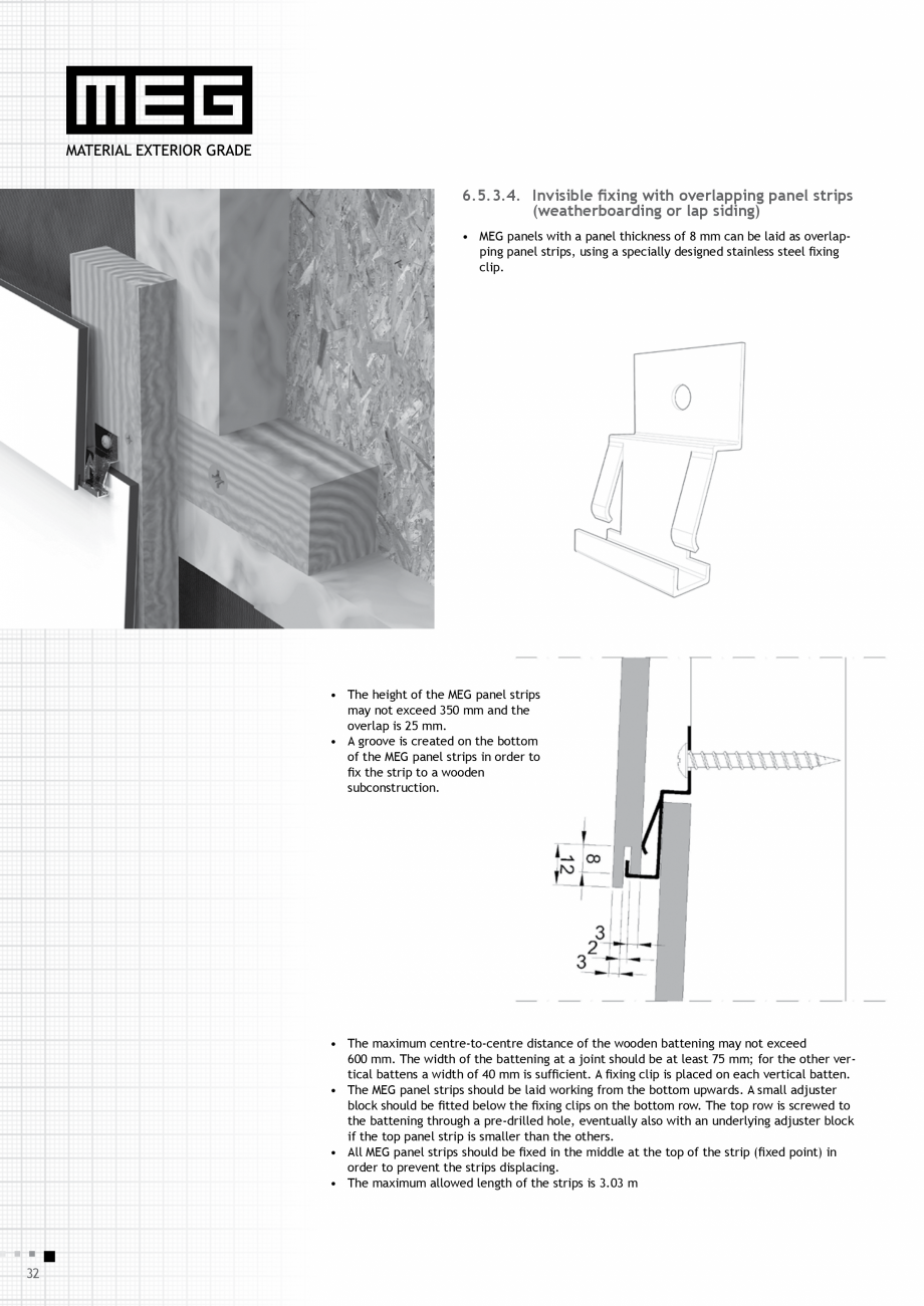 Pagina 34-Placi HPL compact fatade MEG_GEPLAST ABET LAMINATI Specificații tehnice Engleza traction of the...