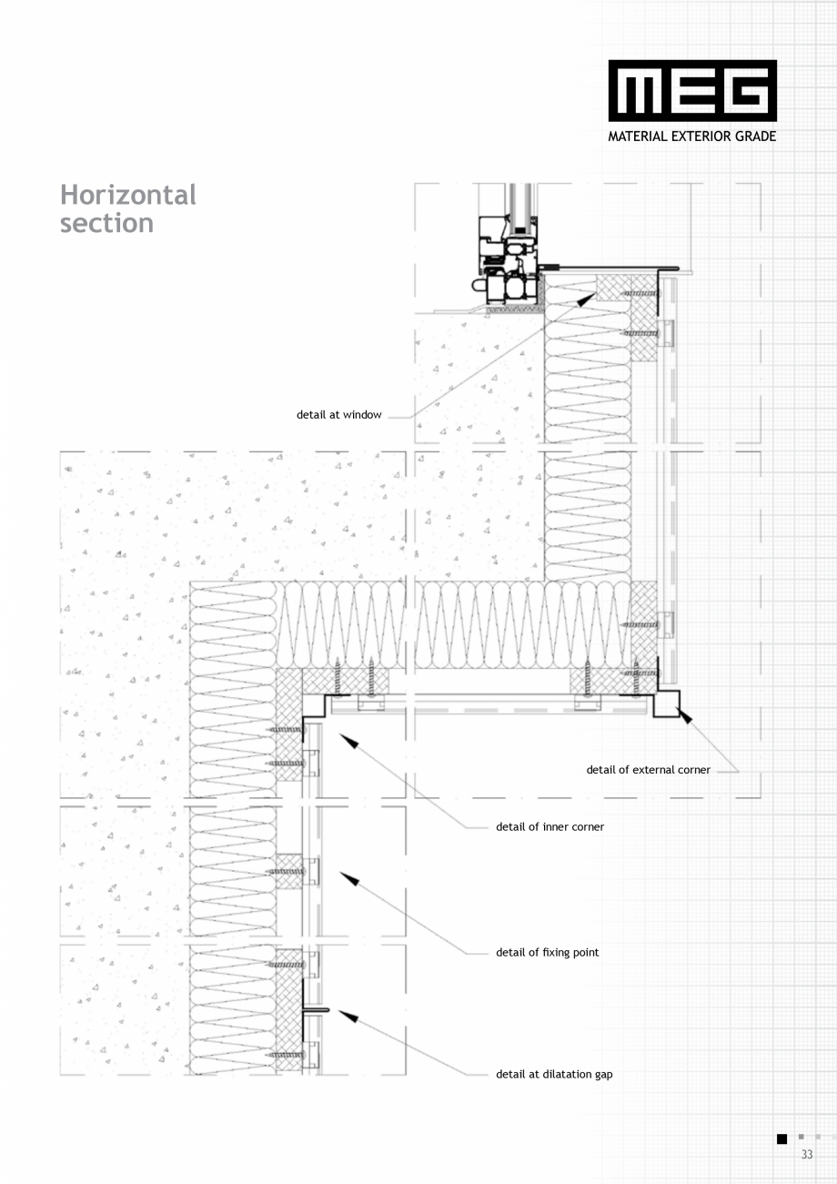 Pagina 35-Placi HPL compact fatade MEG_GEPLAST ABET LAMINATI Specificații tehnice Engleza face of the façade...