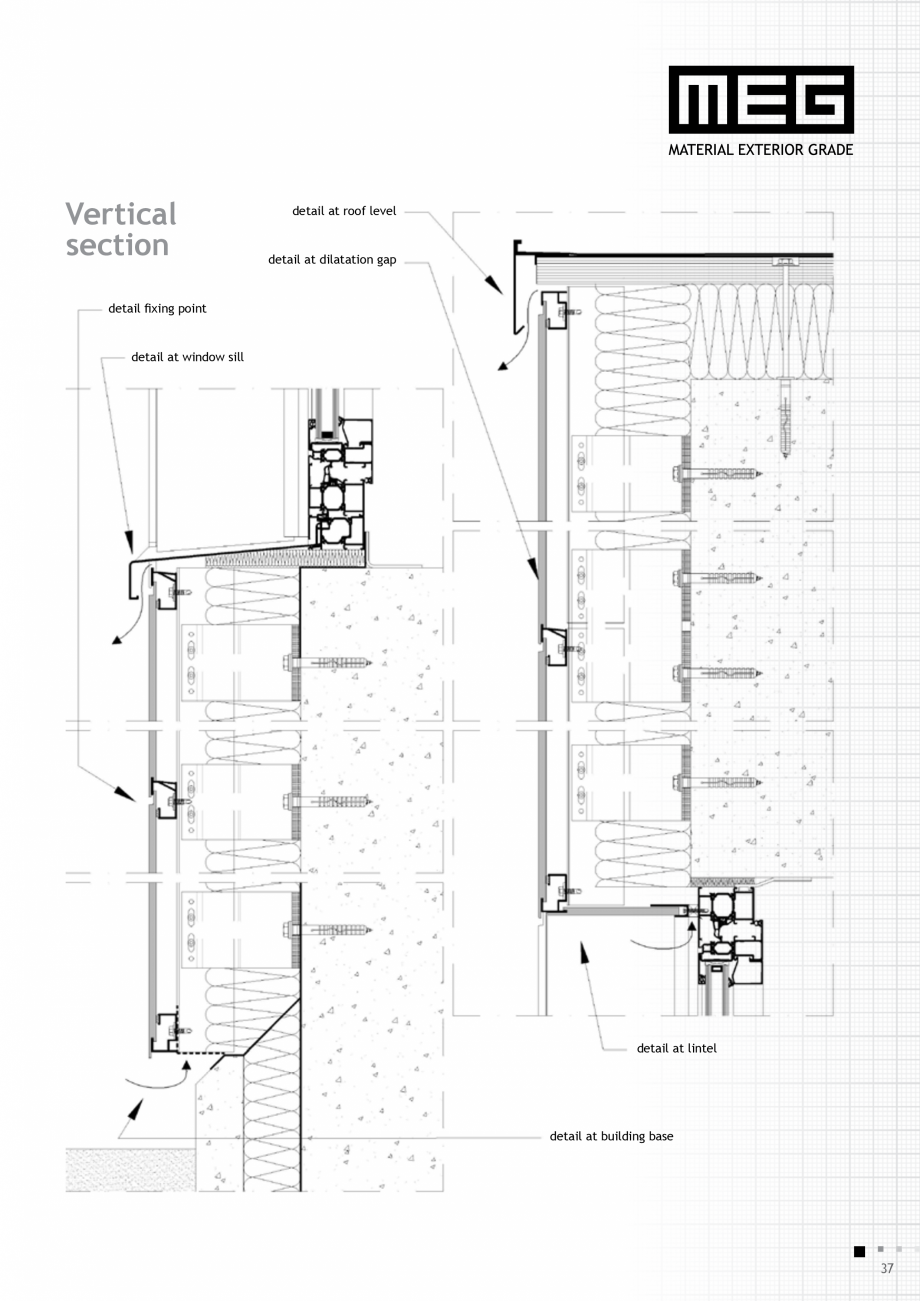 Pagina 39-Placi HPL compact fatade MEG_GEPLAST ABET LAMINATI Specificații tehnice Engleza al finishing joint ...
