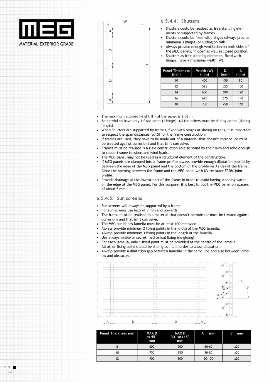 Pagina 46-Placi HPL compact fatade MEG_GEPLAST ABET LAMINATI Specificații tehnice Engleza l of inner corner

...
