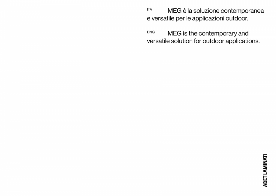Pagina 2-PLACI HPL FATADA MEG Abet Laminati ABET LAMINATI Catalog, brosura Engleza, Italiana y used in wall...