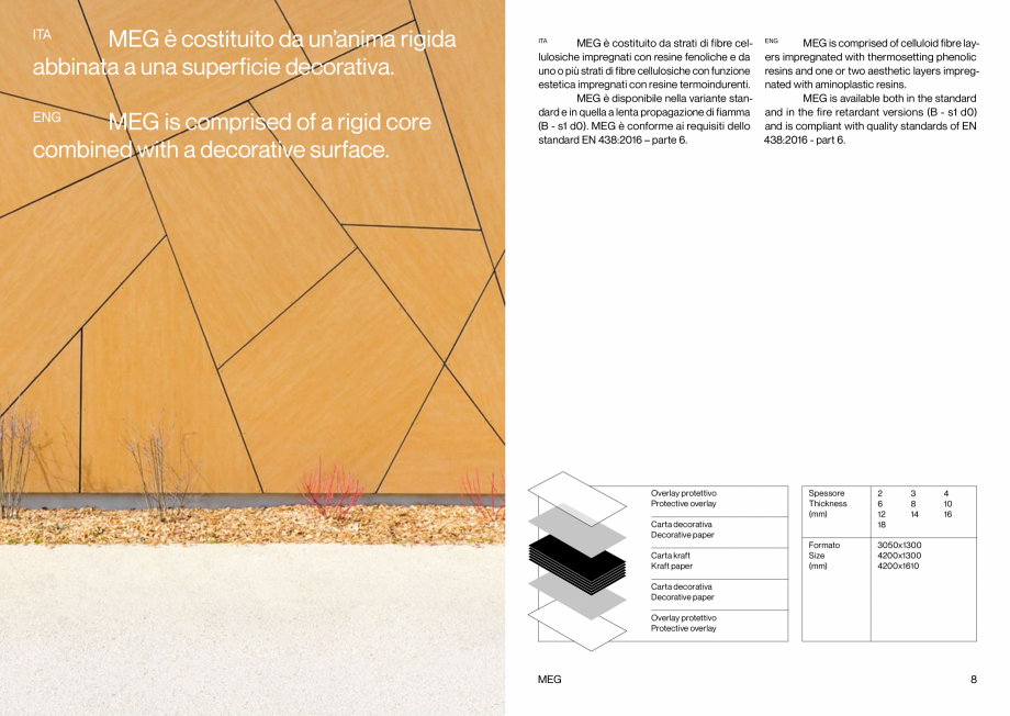 Pagina 5-PLACI HPL FATADA MEG Abet Laminati ABET LAMINATI Catalog, brosura Engleza, Italiana pplication of...