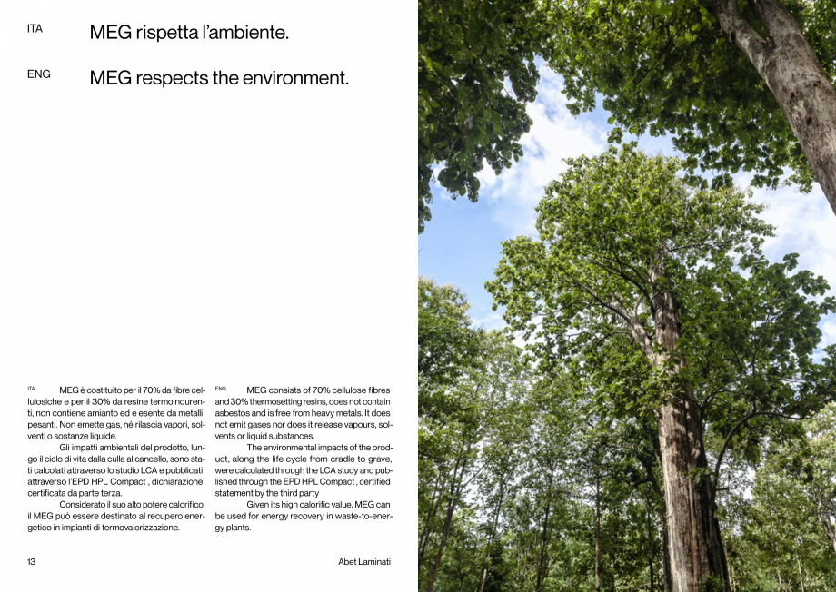 Pagina 8 - PLACI HPL FATADA MEG Abet Laminati ABET LAMINATI Catalog, brosura Engleza, Italiana nza...