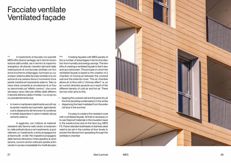 Pagina 15 - PLACI HPL FATADA MEG Abet Laminati ABET LAMINATI Catalog, brosura Engleza, Italiana tie ...