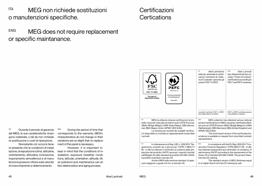 Pagina 24-PLACI HPL FATADA MEG Abet Laminati ABET LAMINATI Catalog, brosura Engleza, Italiana iture hanno...