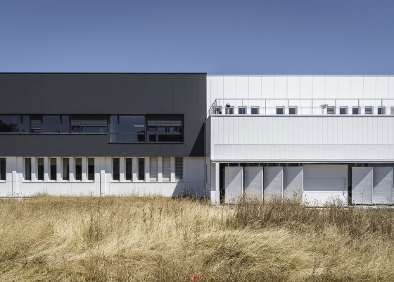ABET LAMINATI Placare fatada HPL compact cladire INRS MEG - vedere fatada - Panouri din HPL
