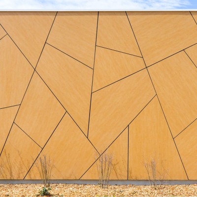 ABET LAMINATI Placare fatada HPL compact imitatie lemn MEG cladire ZEY - detalii - Panouri din