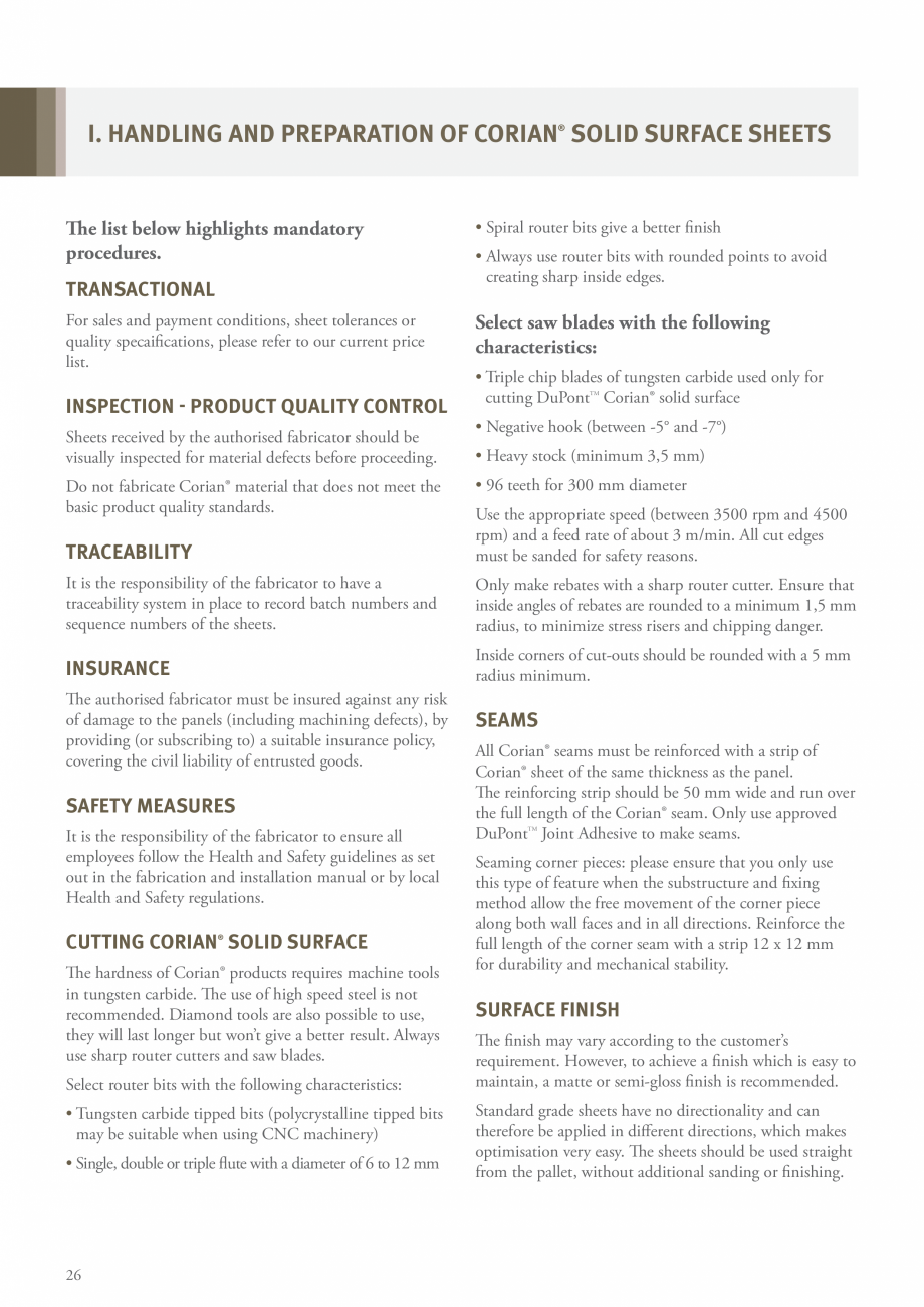 Pagina 28-Solutii pentru placarea fatadelor CORIAN® Exterior Cladding Corian Exterior Cladding Catalog,...