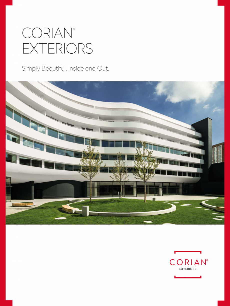 Pagina 1-Placi minerale pentru fatada CORIAN® Exterior Cladding Corian Exterior Cladding Catalog, brosura...