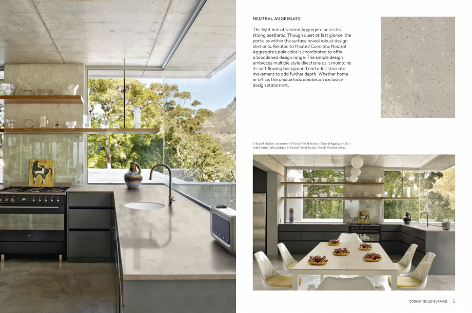 Pagina 4-Estetica dinamica inspirata de natura CORIAN® Solid Surface  CORIAN® Solid Surface Catalog, ...