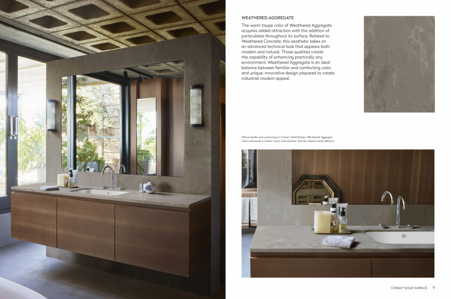 Pagina 6-Estetica dinamica inspirata de natura CORIAN® Solid Surface  CORIAN® Solid Surface Catalog, ...