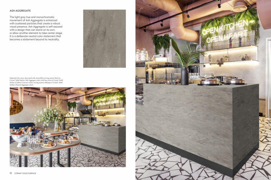 Pagina 7-Estetica dinamica inspirata de natura CORIAN® Solid Surface  CORIAN® Solid Surface Catalog, ...