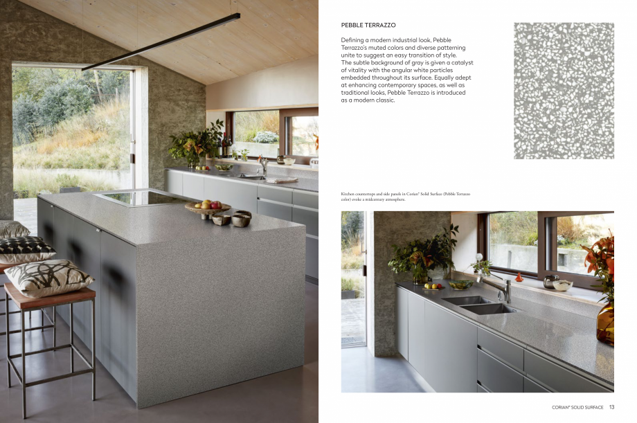 Pagina 8-Estetica dinamica inspirata de natura CORIAN® Solid Surface  CORIAN® Solid Surface Catalog, ...