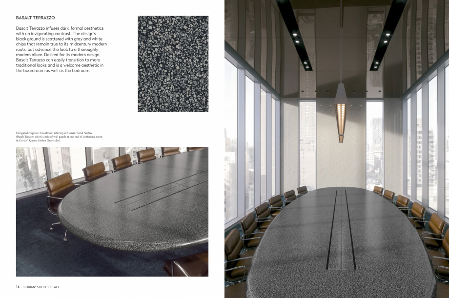 Pagina 9-Estetica dinamica inspirata de natura CORIAN® Solid Surface  CORIAN® Solid Surface Catalog, ...