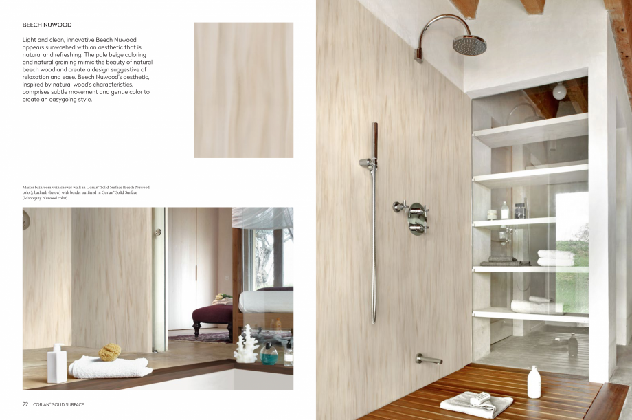 Pagina 13-Estetica dinamica inspirata de natura CORIAN® Solid Surface  CORIAN® Solid Surface Catalog, ...