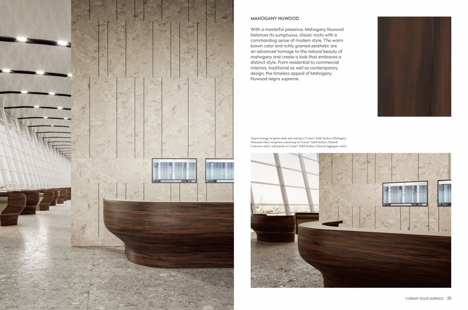 Pagina 14-Estetica dinamica inspirata de natura CORIAN® Solid Surface  CORIAN® Solid Surface Catalog, ...