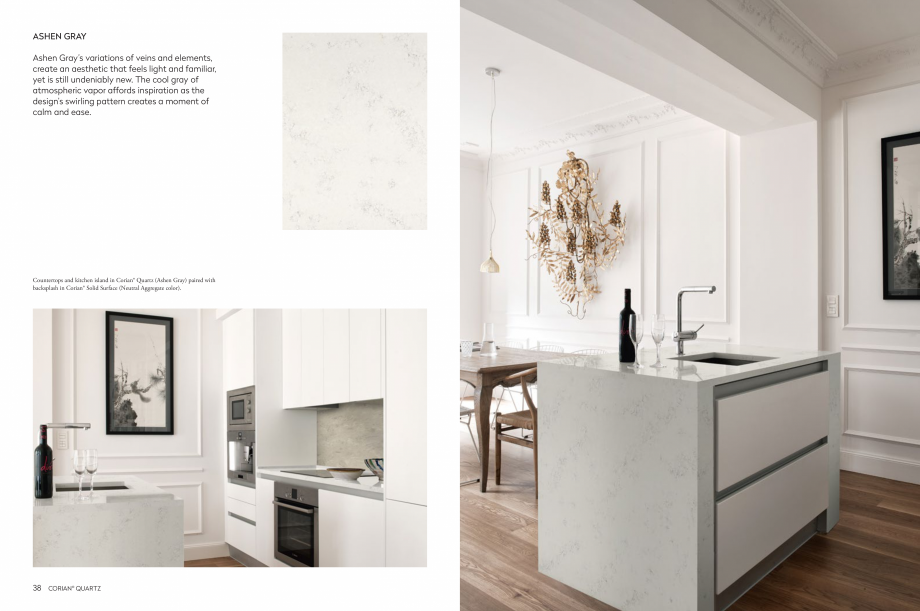 Pagina 21-Estetica dinamica inspirata de natura CORIAN® Solid Surface  CORIAN® Solid Surface Catalog, ...