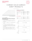 Dimensiunile disponibile pentru placile minerale pentru interioare CORIAN® Solid Surface
