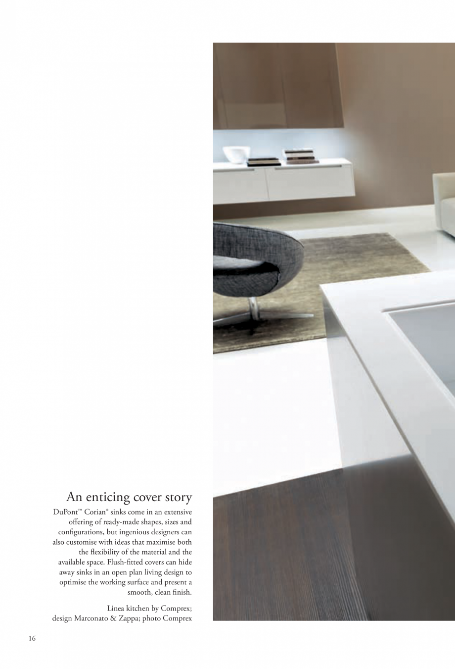 Pagina 17-Interioare realizate cu placi minerale CORIAN® Solid Surface  CORIAN® Solid Surface Catalog,...