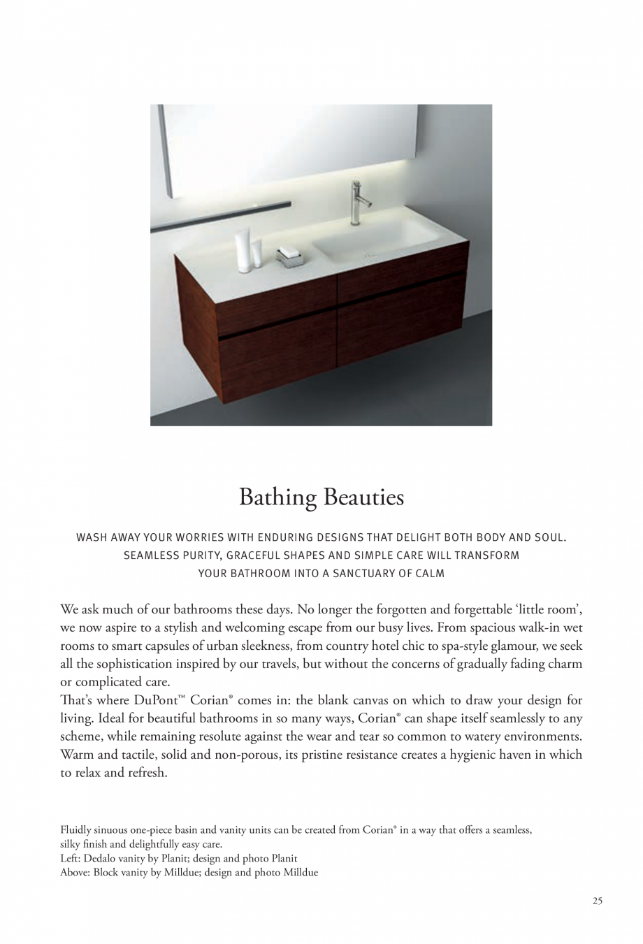 Pagina 26-Interioare realizate cu placi minerale CORIAN® Solid Surface  CORIAN® Solid Surface Catalog,...