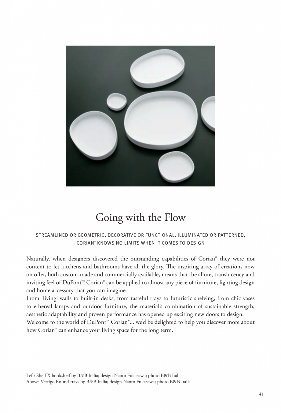 Pagina 42-Interioare realizate cu placi minerale CORIAN® Solid Surface  CORIAN® Solid Surface Catalog,...