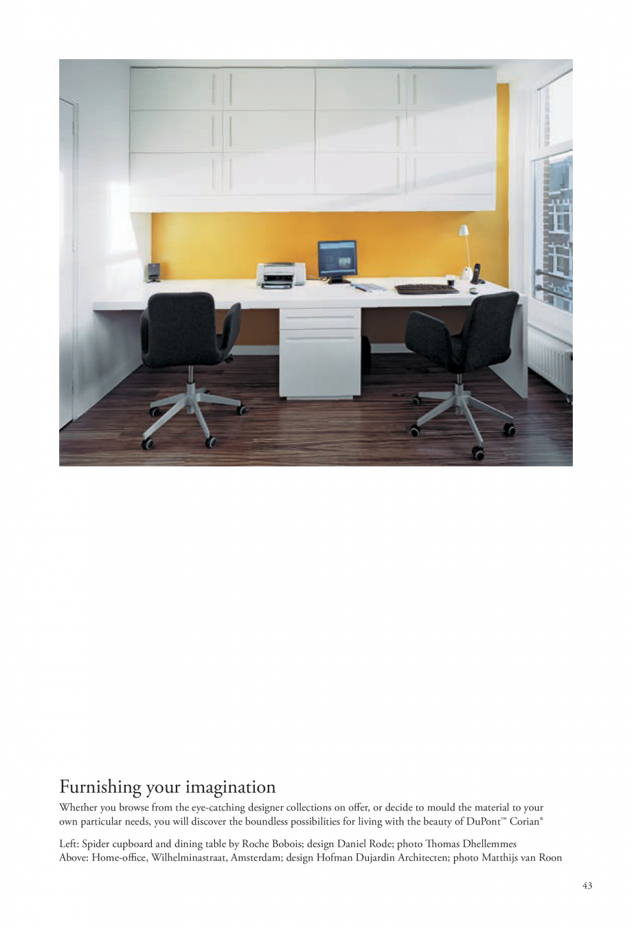 Pagina 44-Interioare realizate cu placi minerale CORIAN® Solid Surface  CORIAN® Solid Surface Catalog,...