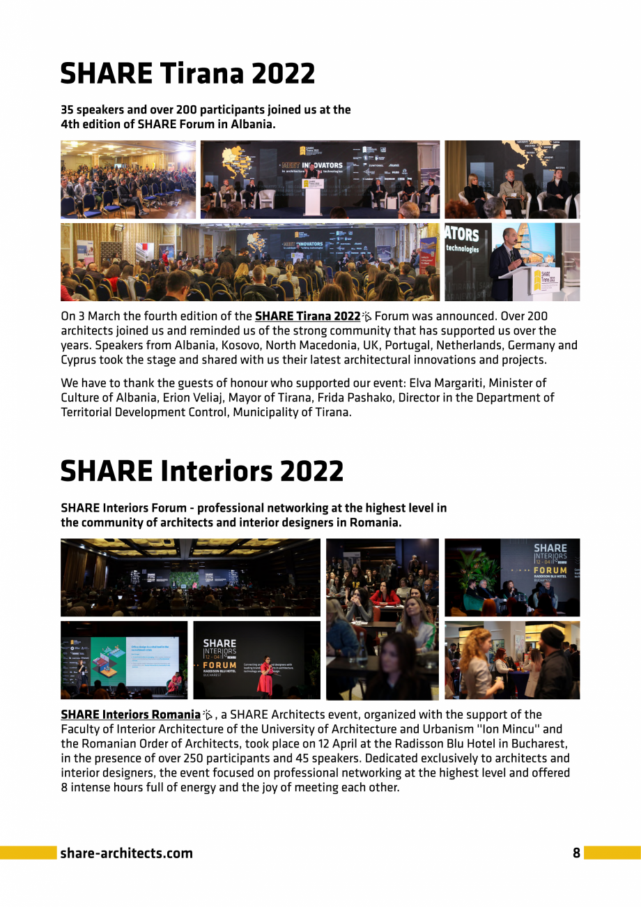 Pagina 8-SHARE Architects 2023 Brochure  Catalog, brosura Engleza 